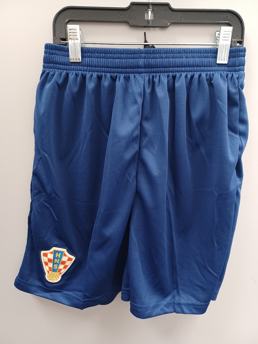 Men's Navy Blue and Gold Athletic Shorts 1 Pc. CROATIA Unisex Adults